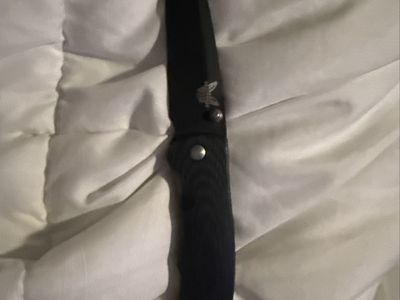 Benchmade Steigerwalt Folding Pocket Knife Black Blade