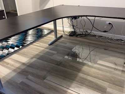 Ikea L-Shaped Desk & File Cabinet