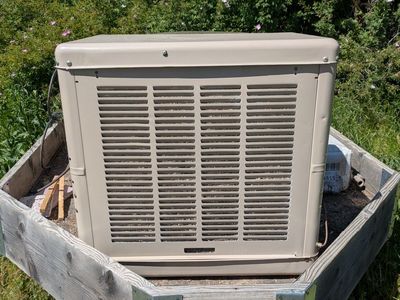 Heavy-Duty Window Mounted Evaporative Cooler - Used, Works Great