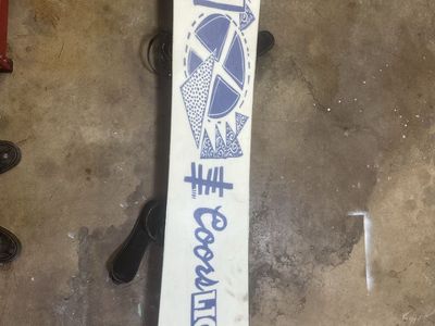 Coors Light Custom Graphic Snowboard with Union Bindings - Used Fun Board