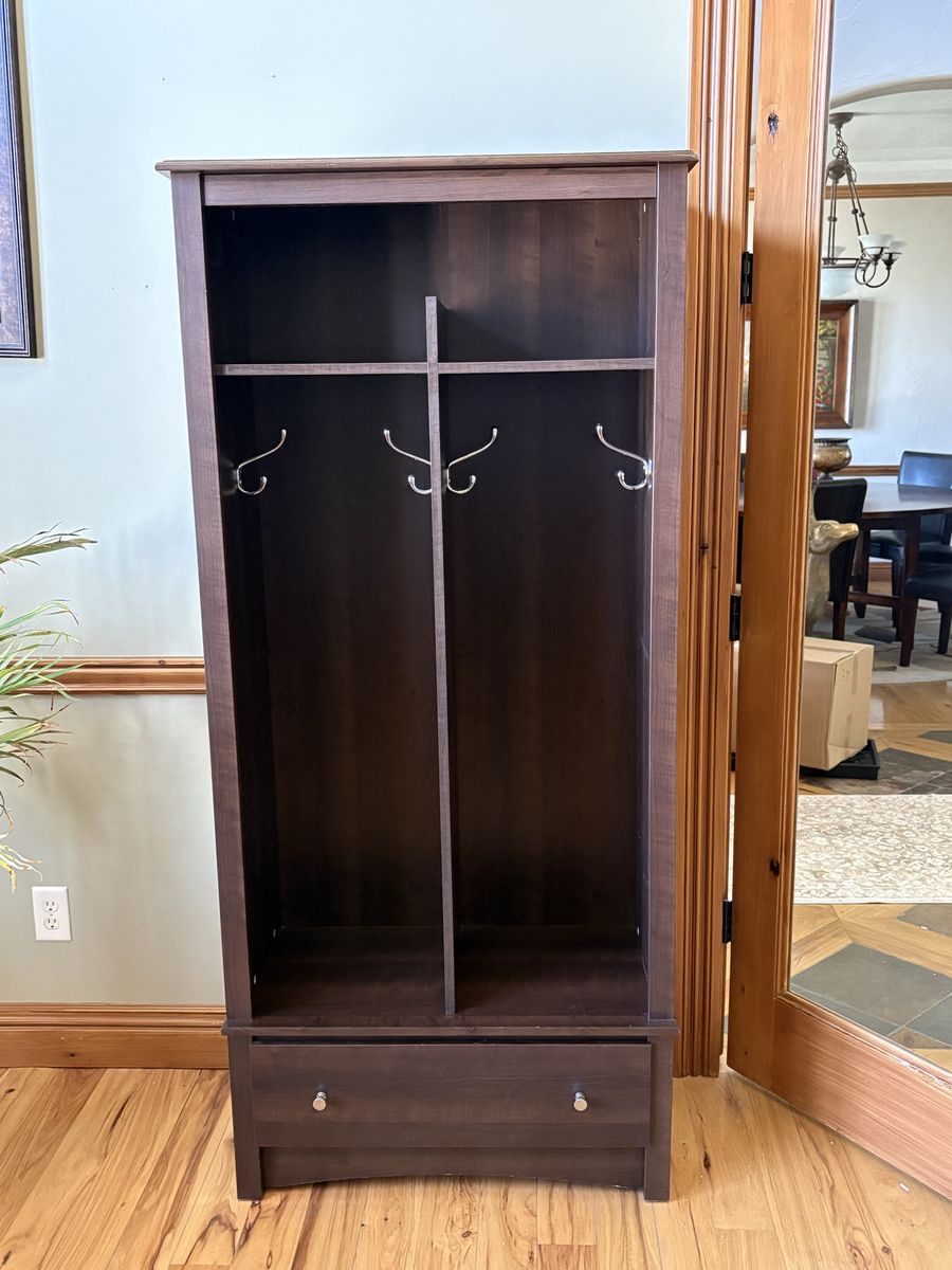 Cherry locker wood shelf
