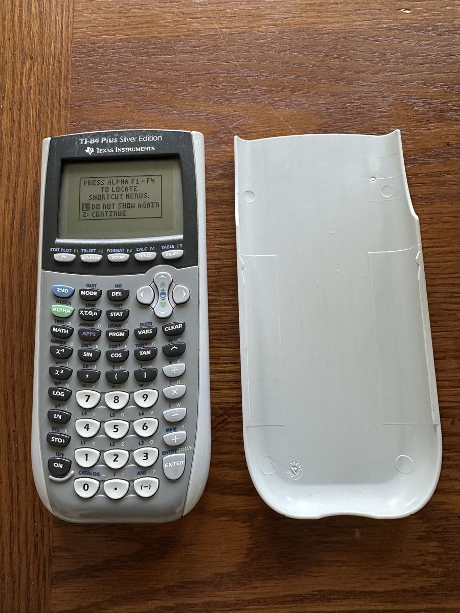  TI-84 Plus Silver Edition Graphing Calculator with Cover 