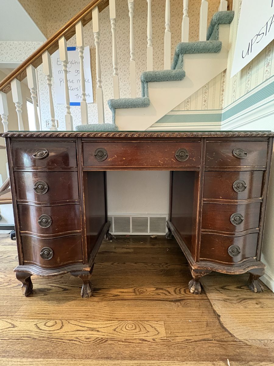 Antique Solid Wood Desk