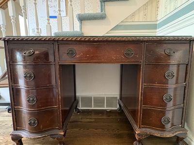 Antique Solid Wood Desk