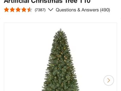 Home Accents Holiday 7.5 ft. Festive Pine LED Pre-Lit Artificial Christmas Tree