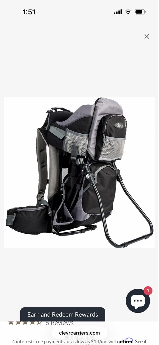 Brand new Clevr Baby Hiking Backpack!
