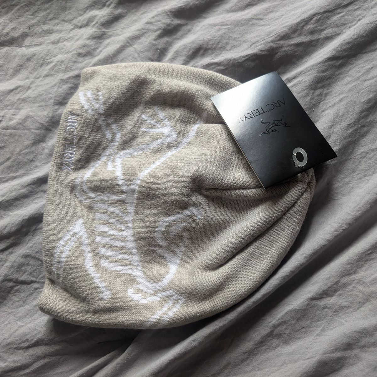 Gray Arc'teryx beanie