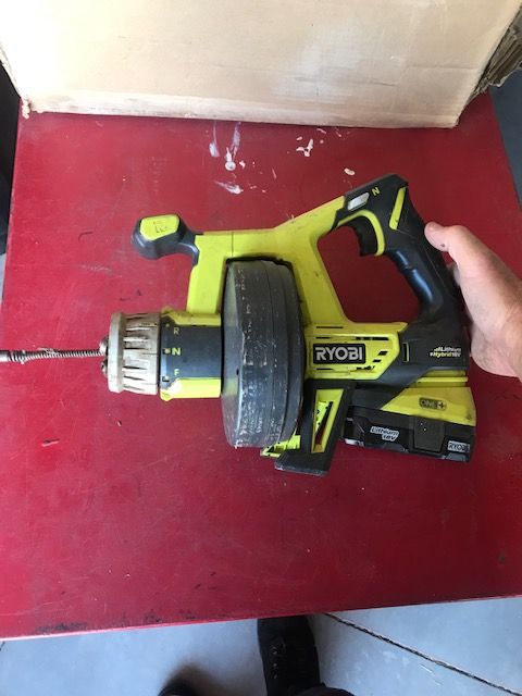Ryobi drain snake handheld