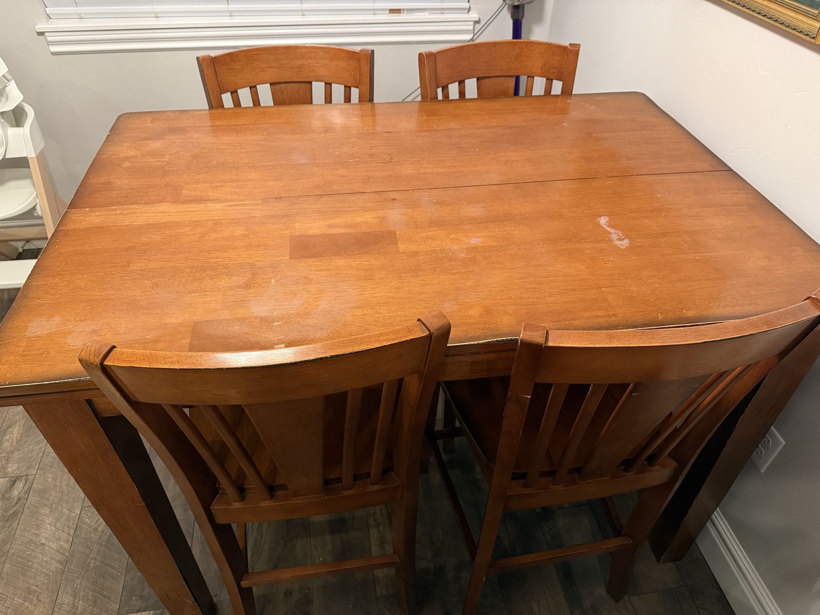 Wooden Dining Table Set with 8 Chairs