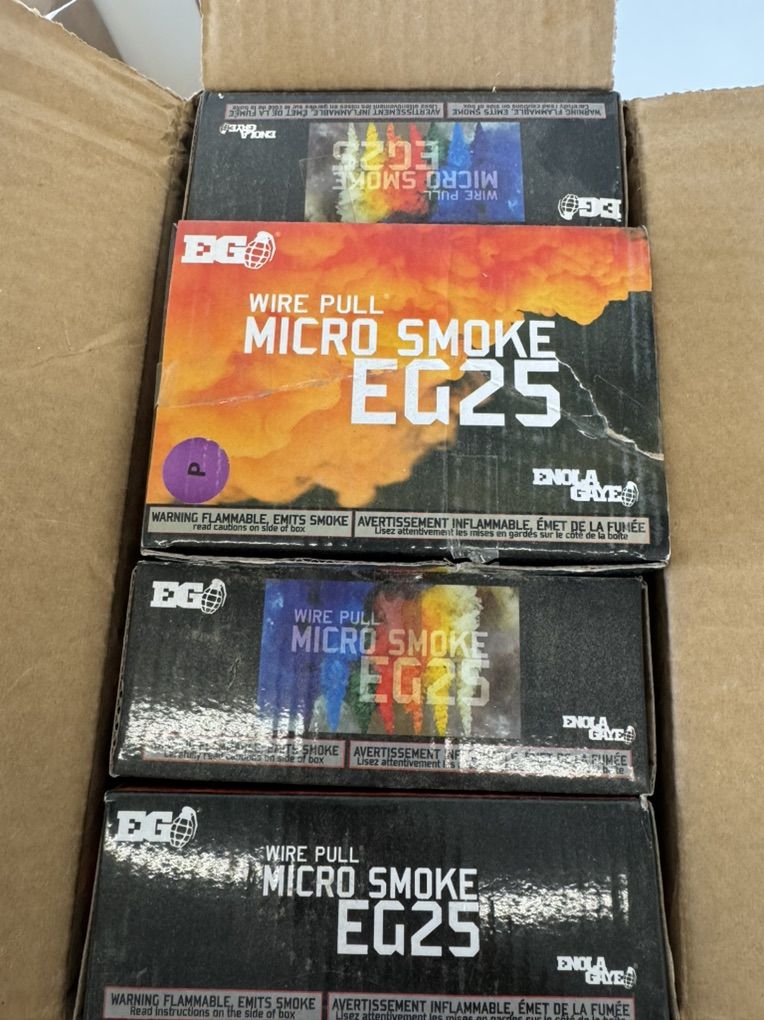 Enola Gaye Smoke Grenades. EG25, EG18x