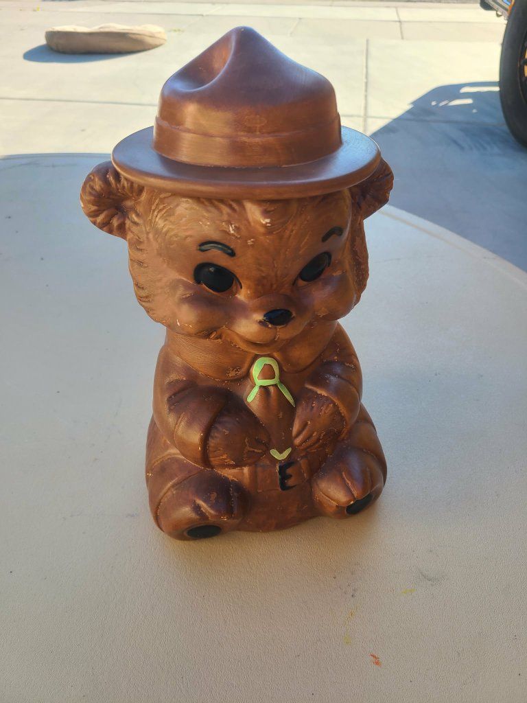 1960s Smokey the Bear cookie jar
