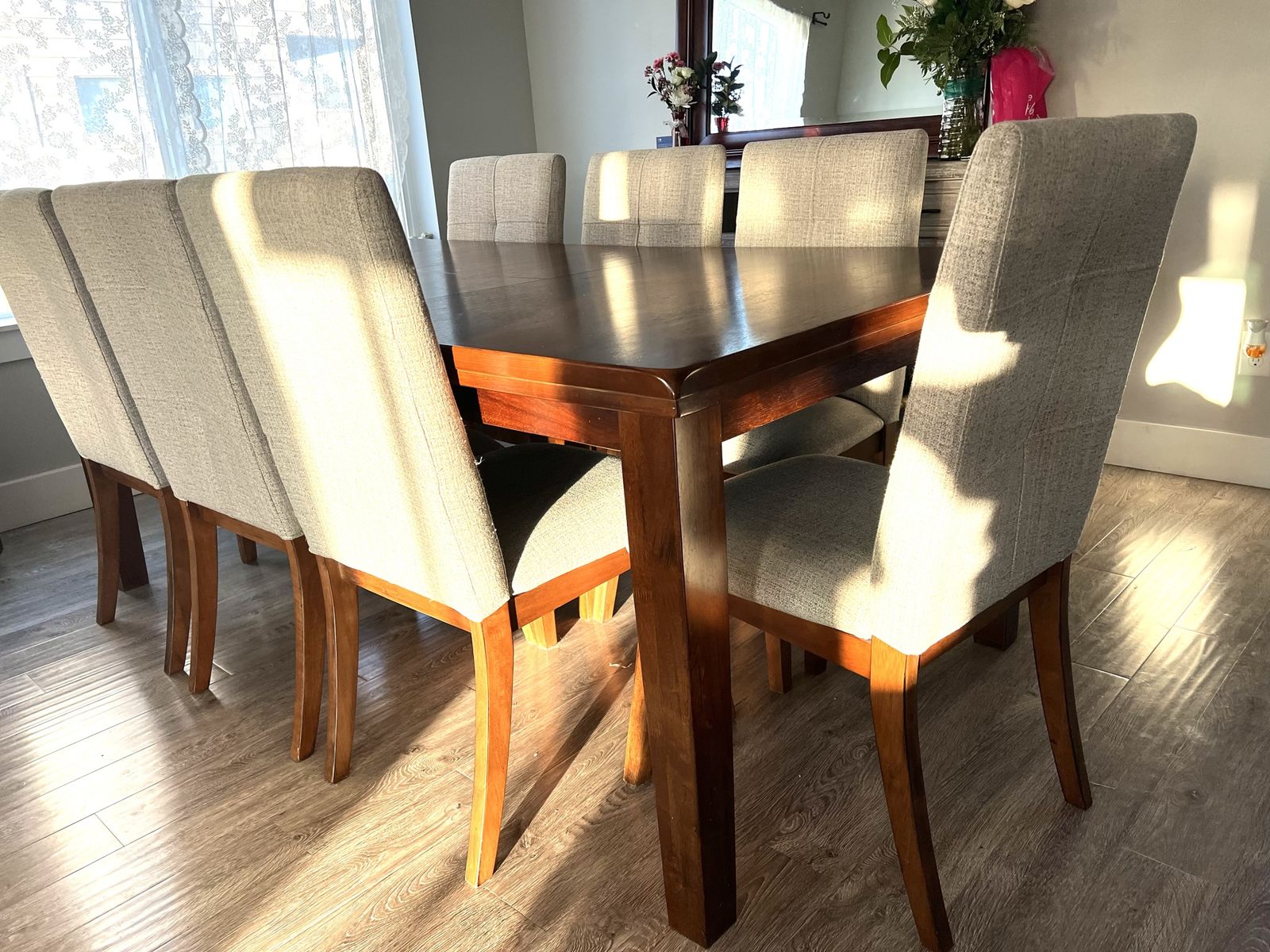 9 piece dining table