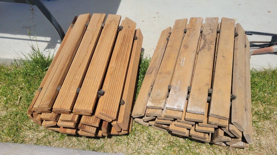 Reliance Cedar Wood Garden Pathway - Roll-Up, 8ft Long x 17in wide. 4 pathways.