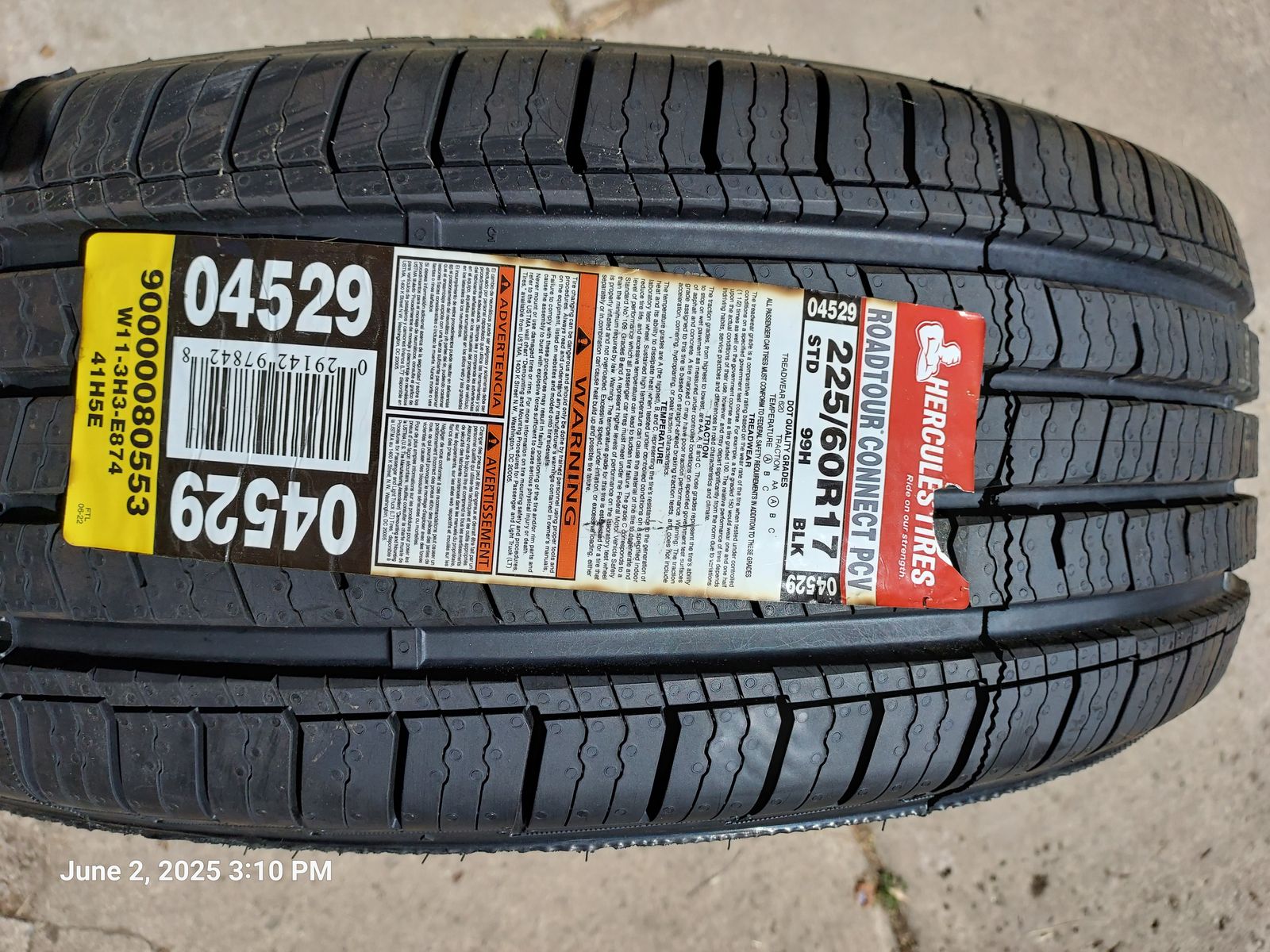 Tires - Road Tour Connect PCV 225 60 R15 99H