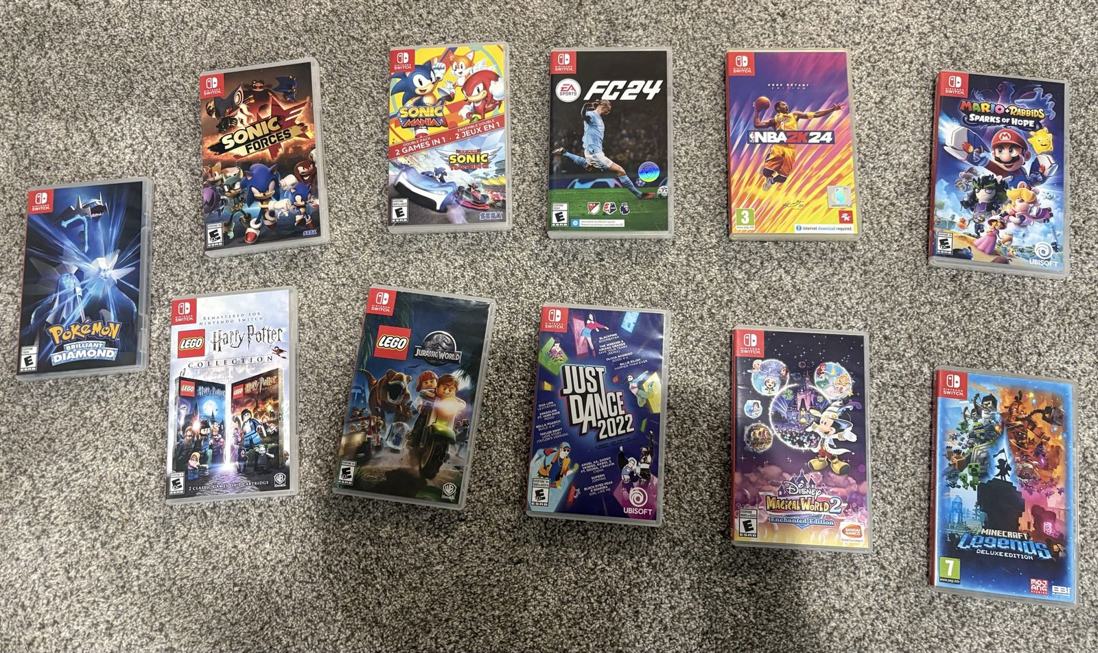 Multiple Nintendo Switch games 