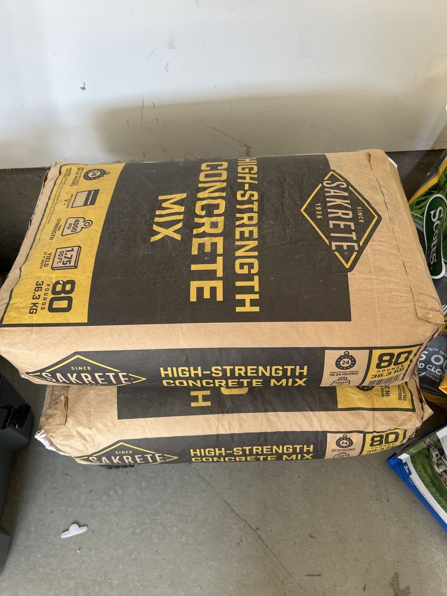 SAKRETE High-Strength Concrete Mix - 80lb Bag, 4000 PSI