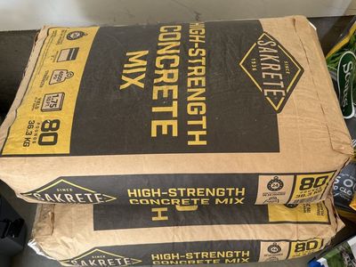 SAKRETE High-Strength Concrete Mix - 80lb Bag, 4000 PSI