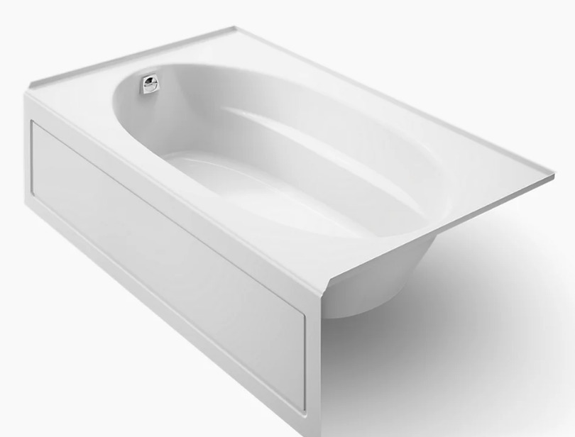 Windward® 72" x 42" alcove bath, left drain  K-1115-LA-0