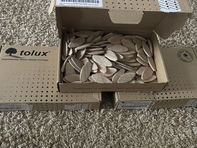 3 boxes Wood jointing biscuits