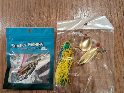 2 Premium Quality Lures - Spinnerbait & Jig Set, New