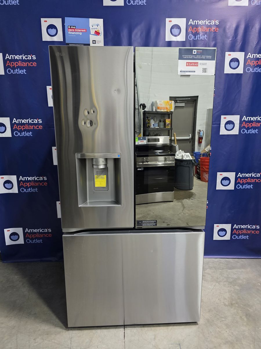 LG Counter-Depth MAX™ Smart French Door Refrigerator with Mirror InstaView®