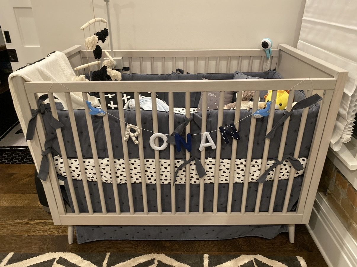 Pottery Barn Kids x West Elm Mid-Century Nursery Set — Crib, Dresser + Paxton Recliner