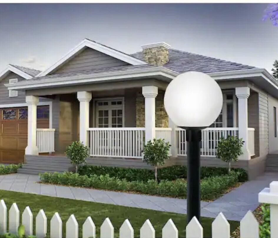 12In Acrylic Opal Globe Post Fixtures