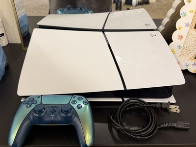 Sony PlayStation 5 Console with Custom Controller and Power Cable