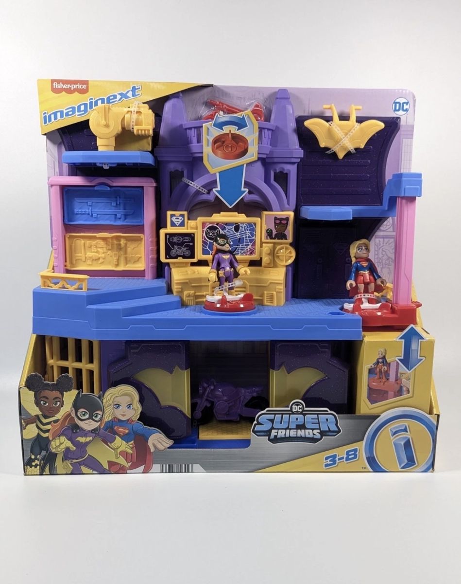 New! Fisher-Price Imaginext DC Super Friends Toy Batgirl Hero Hideout Playset