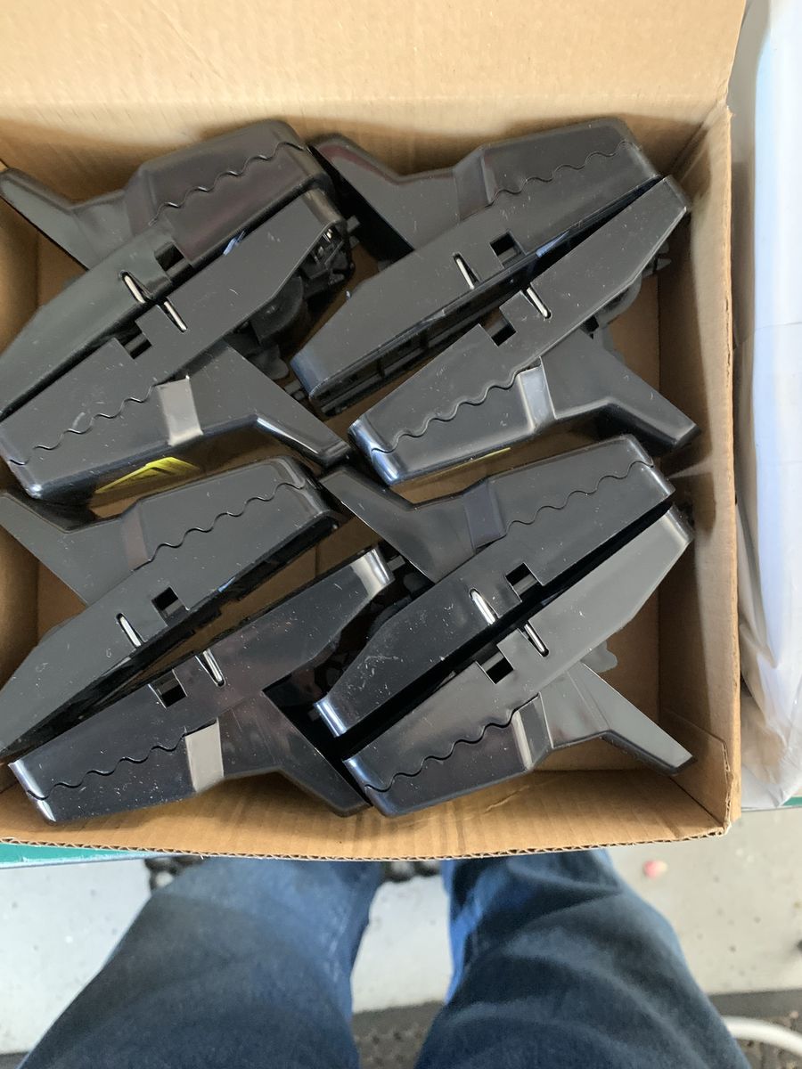 Lot of Black Plastic Mouse Traps Pest Control with User Manual
