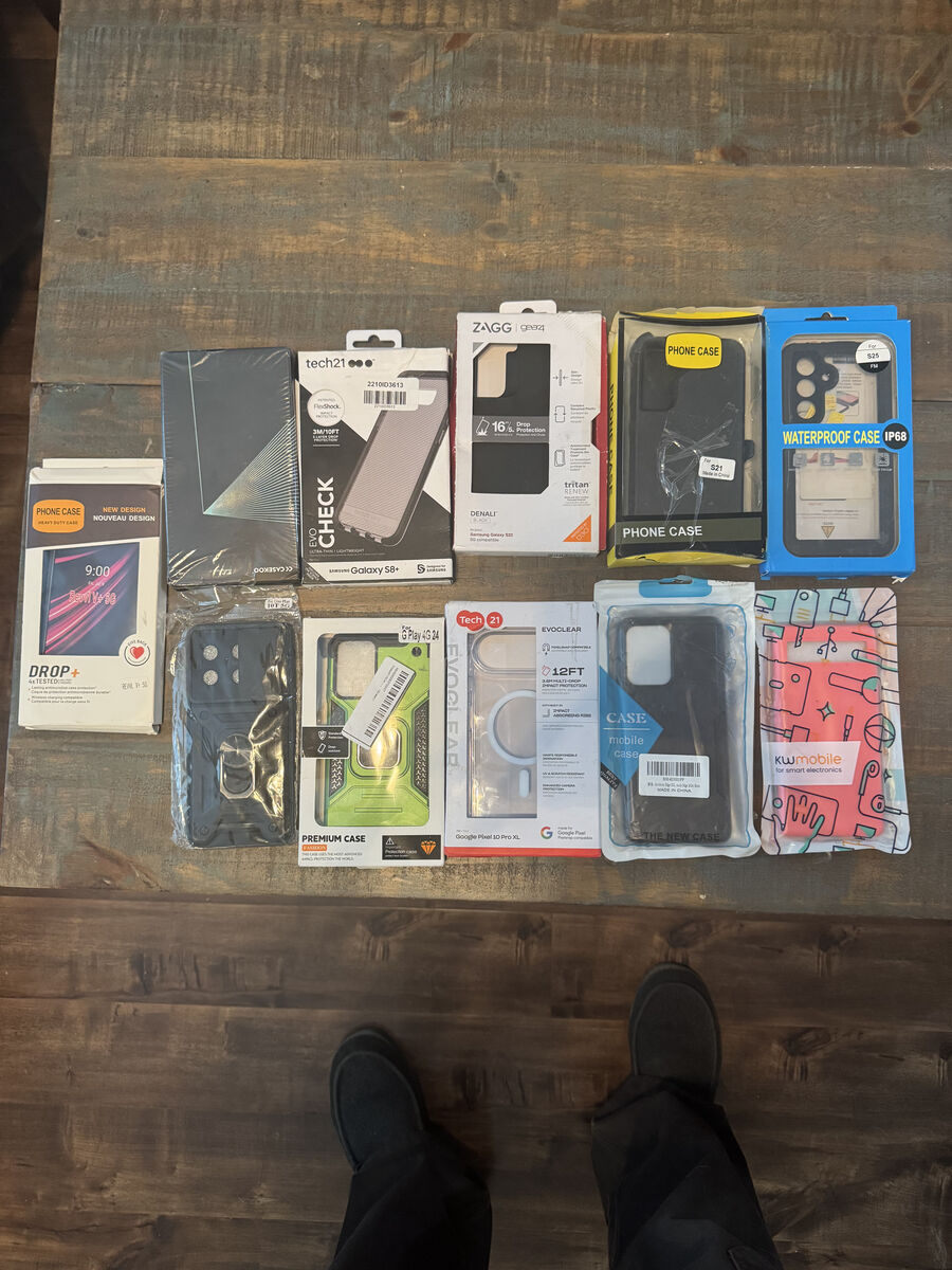 lots of phone cases