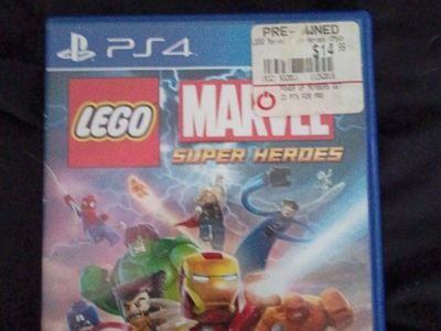 LEGO Marvel Super Heroes PS4 Game - Action-Adventure, Pre-owned