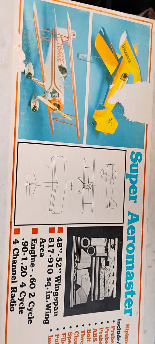 Vintage Aeromaster biplane kit