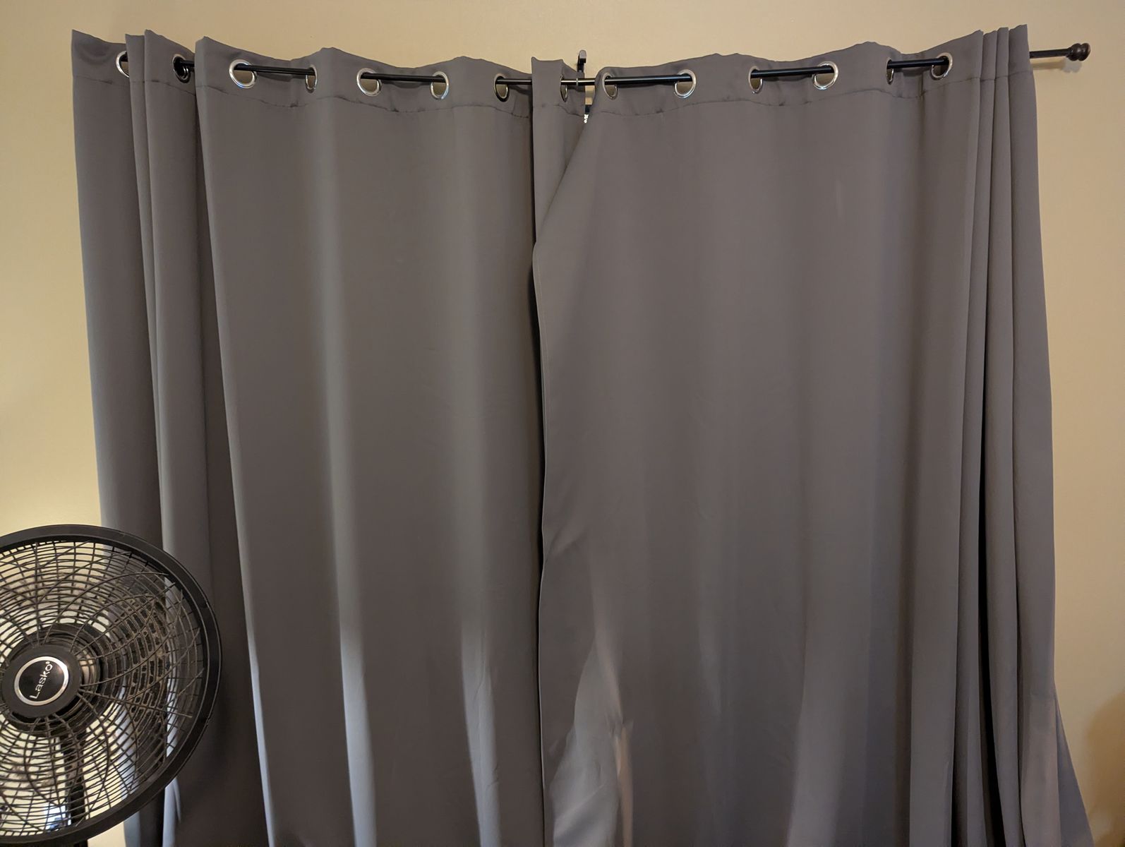 Blackout Curtains - Gray - 2 Panels - Each approx. 7 ft. wide x 84 inches long