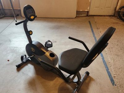 Marcy ME-709 Recumbent Exercise Bike - Black/Gray with Digital Display