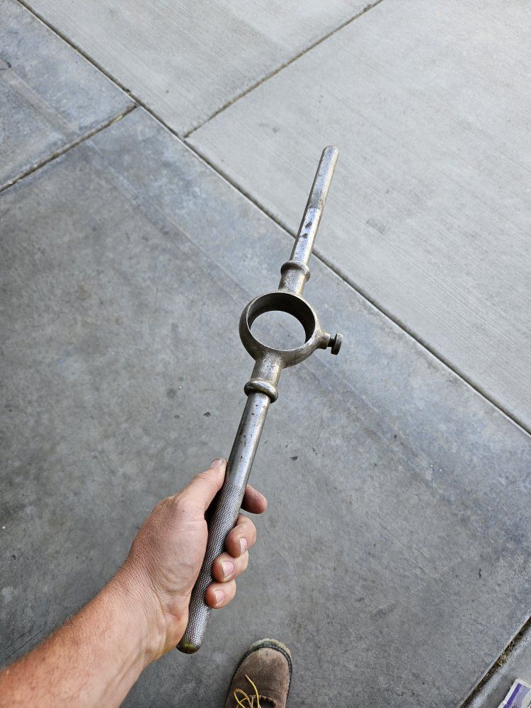 Huge vintage die handle
