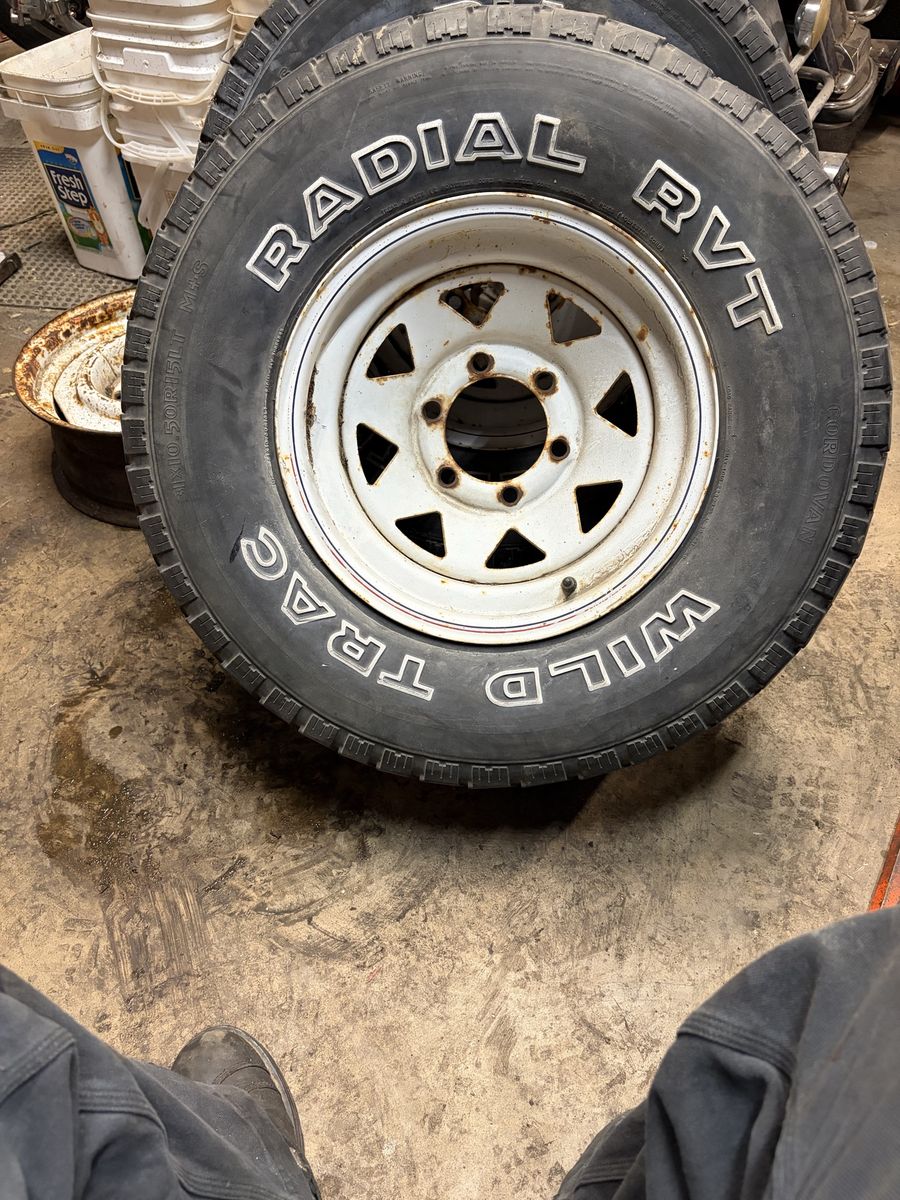 Wild Trac Radial RVT Tires and Wheels - Set of 2 31x10.50x15 wheels