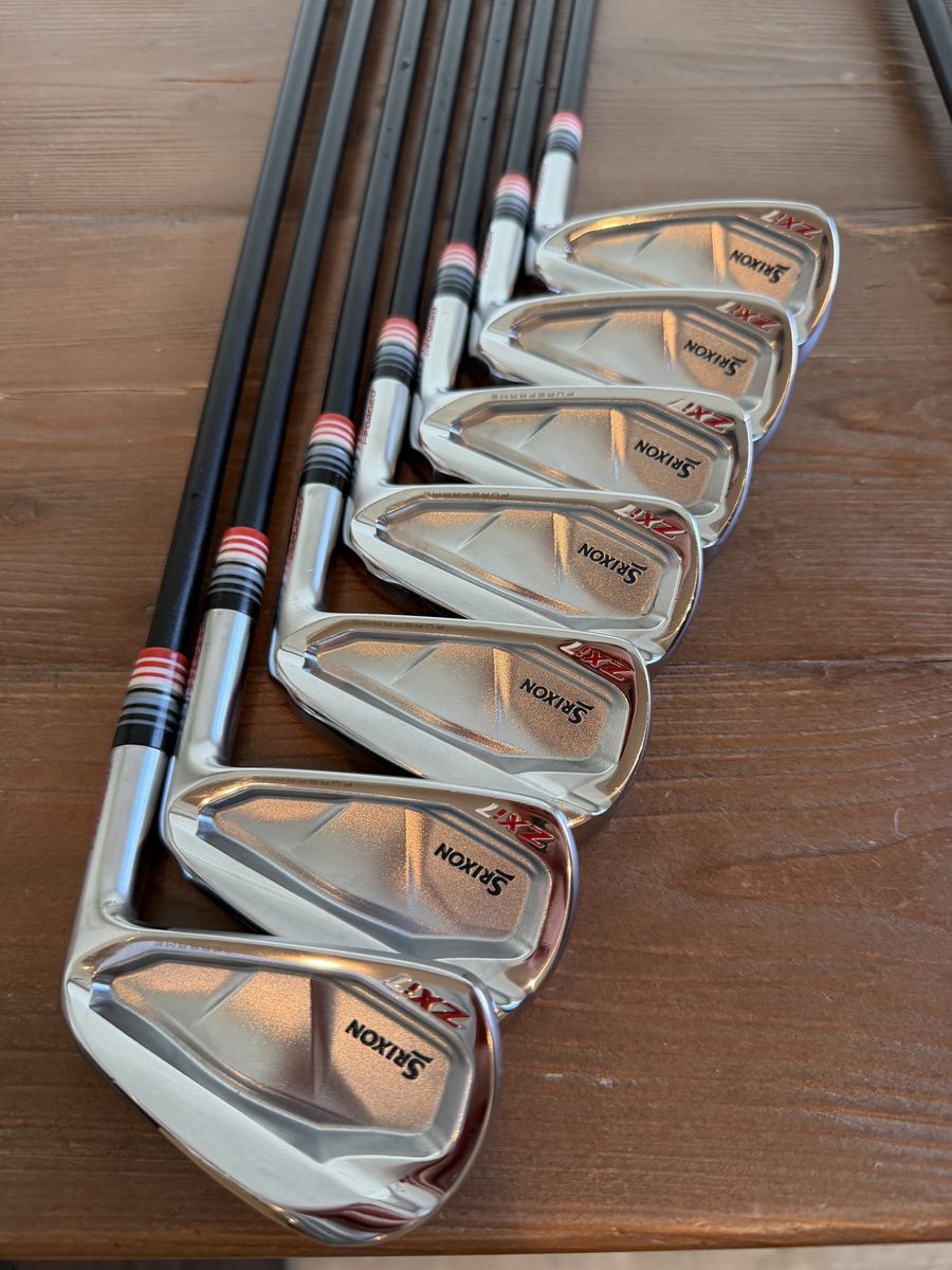 Srixon ZXi7 and ZXi 5 irons w/ 1 of 1 custom LA Golf Shafts.