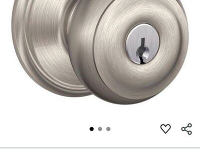 schlage keyed entry doorknob