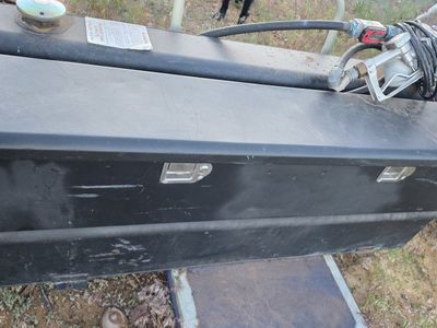 50 gal diesel tank with pump and toolbox