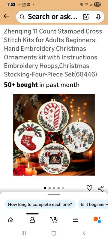 New in Package!  Christmas Cross Stitch