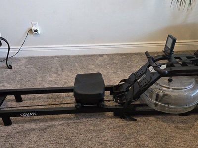 CONATE Water Rowing Machine - Black, Water Resistance Rower with Digital Monitor