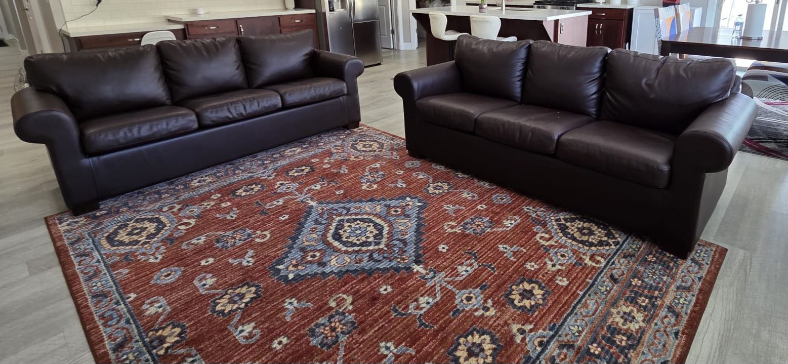 Leather Sofas (2 Matching) – Great Condition!