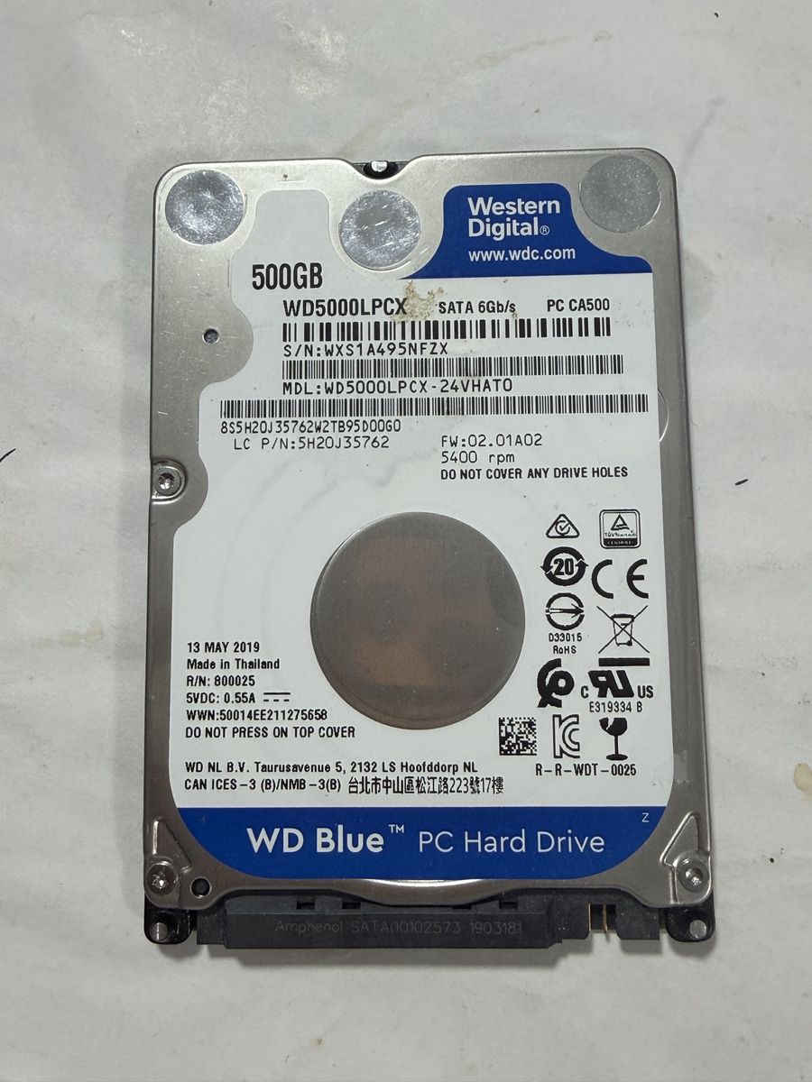 Hdd laptop 2.5" read