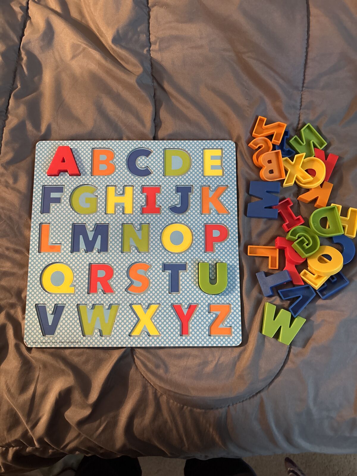 Alphabet letter board