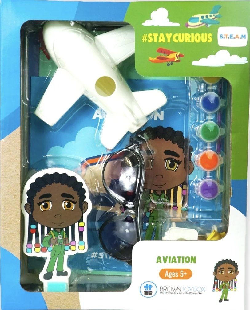 New! Brown Toy Box Aviation STEAM Learning Kit 5+