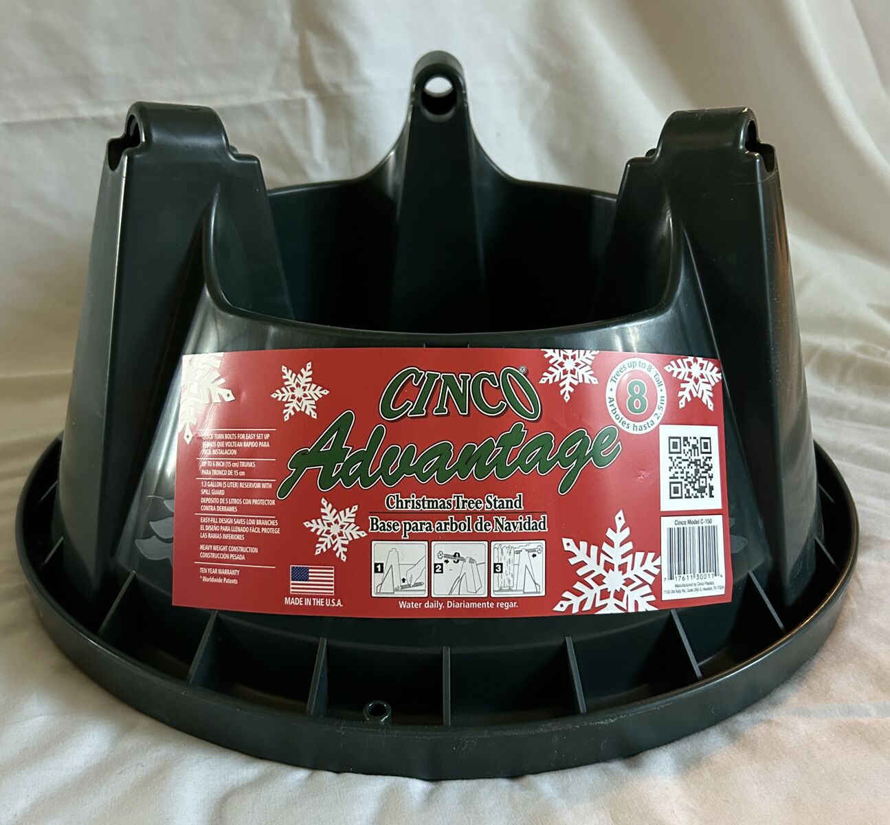 CINCO CHRISTMAS TREE STAND UP TO 8' TREE - NEW!