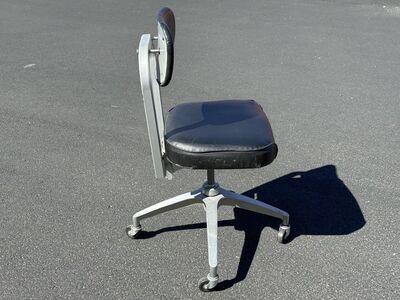 Vintage Mid Century Modern swivel desk chairs MCM adjustable height Cramer Steelcase Hall
