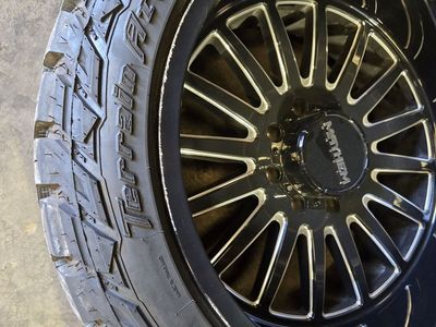 8x170 22" wheels with 33x12.50 tires set