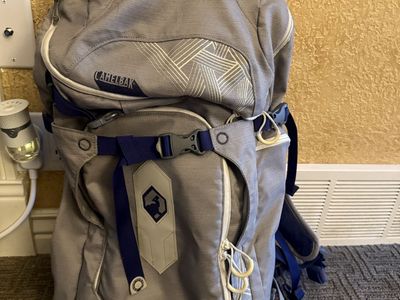 Camelbak Pit Boss Backpack Gray 100 oz Hydration Storage